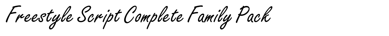 Freestyle Script Complete Family Pack